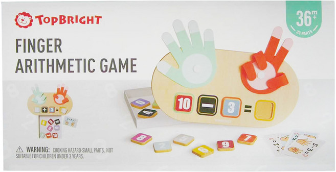 TOPBRIGHT 特寶兒 手指算數遊戲組 3歲以上適用, 1盒