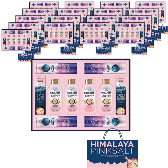 LG생활건강 히말라야 핑크솔트 선물세트 38호 + 쇼핑백, 18세트