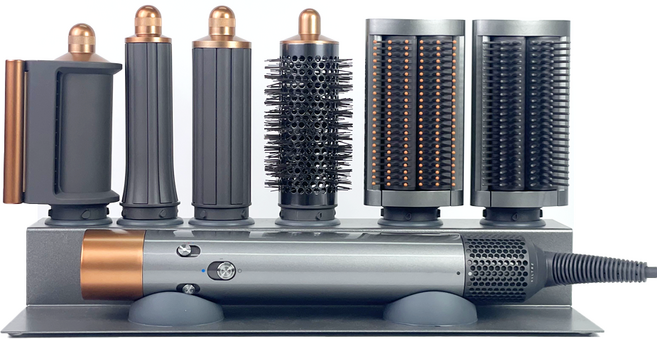 해안 호환용 헤어 드라이기 거치대 싱글 6cell, 메탈그레이 + 다크그레이, 1개