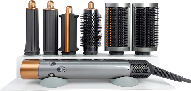 해안 호환용 헤어 드라이기 싱글 거치대, 거치대(화이트) + 실리콘툴(라이트그레이), 1개