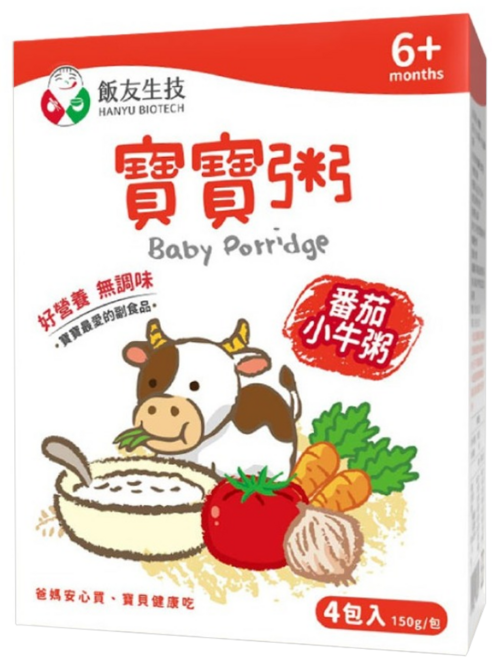 飯友 番茄小牛寶寶粥, 番茄小牛, 150g, 1盒