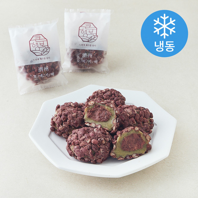 큰행복 제주 오메기떡 (냉동), 70g, 5개입, 1개