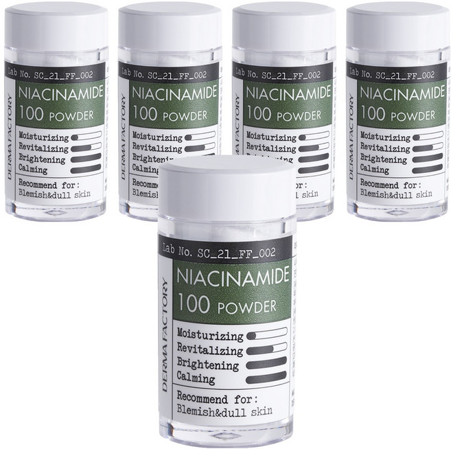 더마팩토리 나이아신아마이드 100 파우더, 7g, 5개