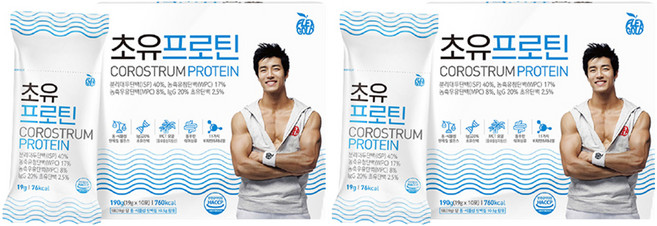 에치와이 스포맥스 초유 프로틴 10p, 190g, 2개