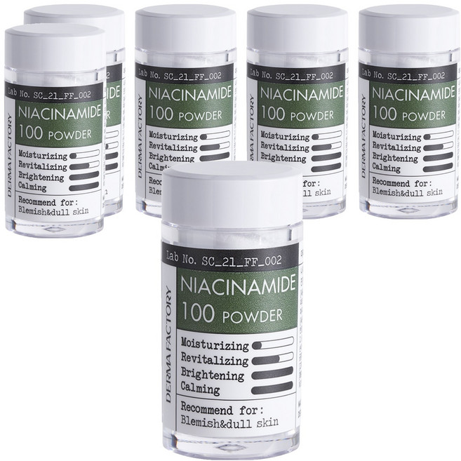 더마팩토리 나이아신아마이드 100 파우더, 7g, 6개