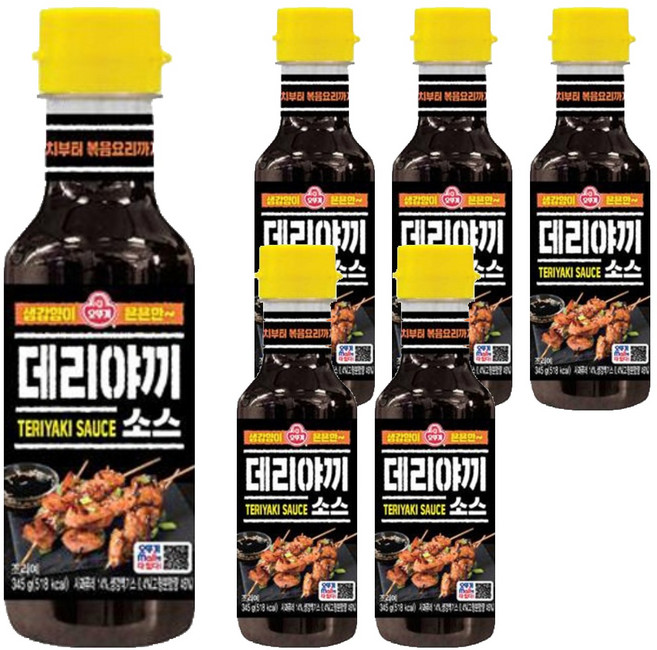 오뚜기 데리야끼 소스, 345g, 6개