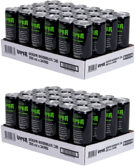 삼대오백 바이퍼 에너지 그린 제로음료, 355ml, 48개