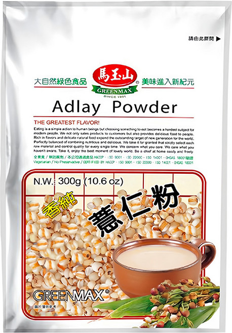 馬玉山 薏仁粉, 300g, 1包