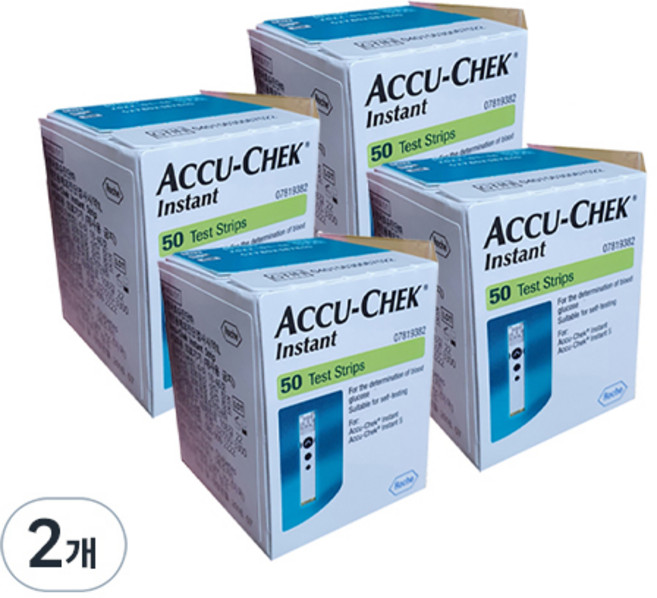 아큐첵 인스턴트 혈당검사지, 8개, 50개입