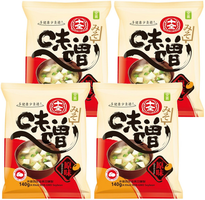 十全 味噌, 140g, 4包