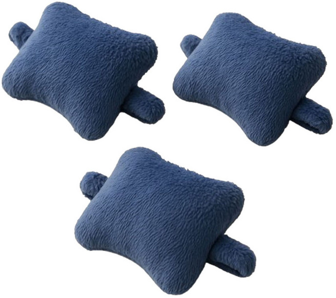 살림만렙 마우스 키보드 손목쿠션 받침대 패드 3P, 블루