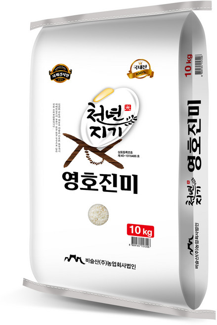 천년지기 영호진미 백미, 특등급, 10kg, 1개