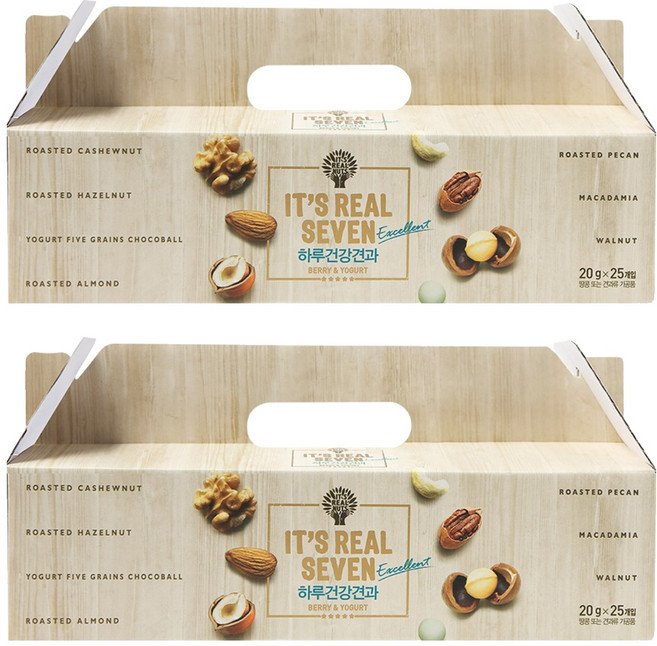 잇츠리얼넛츠 엑설런트 하루건강견과 믹스넛, 500g, 2개