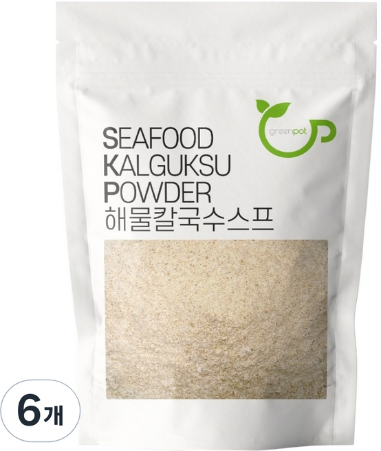 그린팟 해물 칼국수맛 스프가루, 6개, 200g