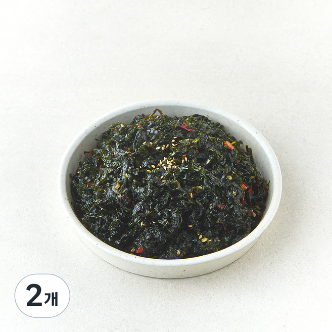 완도산 파래로 만든 반찬단지 파래무침, 1kg, 2개