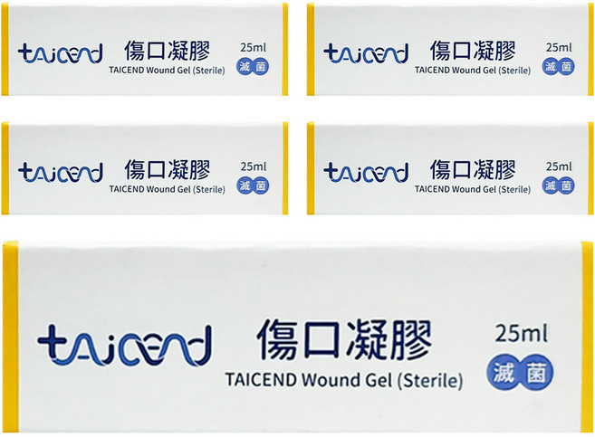 tAicend 泰陞 傷口凝膠 滅菌, 5條