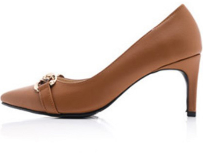 갓슈 러슬리 러프체인 스틸레토 하이힐 7cm