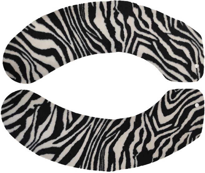 ENJOY101 矽膠布止滑馬桶坐墊貼 短毛家用款, 斑馬, 1組