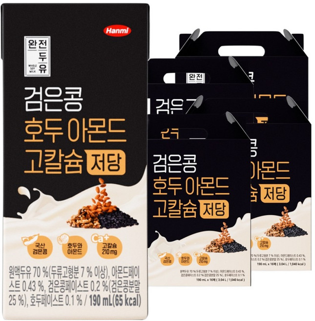 전두유 검은콩 호두아몬드 고칼슘 저당, 64개, 190ml