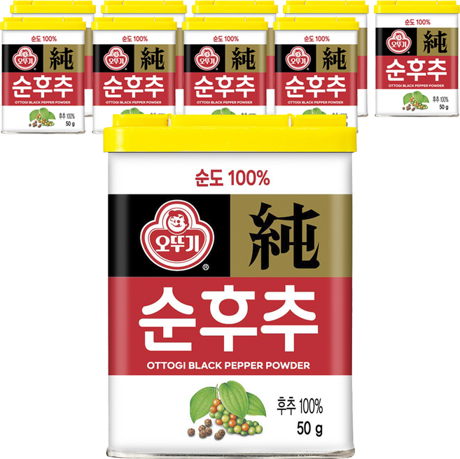 오뚜기 순후추, 50g, 10개
