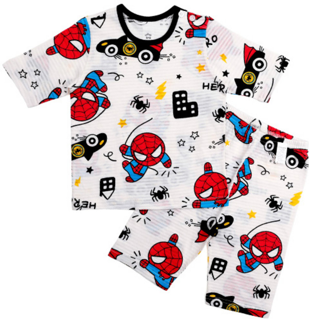 메이키즈 아동용 스파이더카 7부 쟈가드 상하 세트