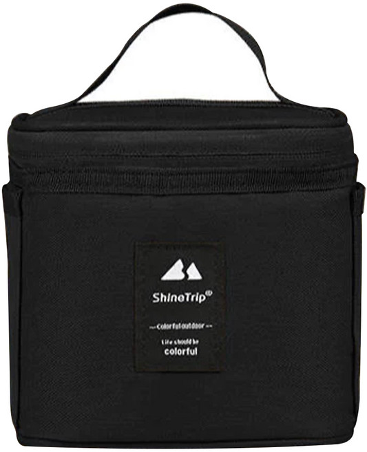 ShineTrip 山趣 野餐調味罐套組, 黑色, 1組