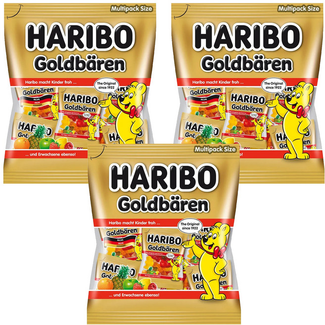 HARIBO 金熊Q軟糖分享包, 250g, 3袋