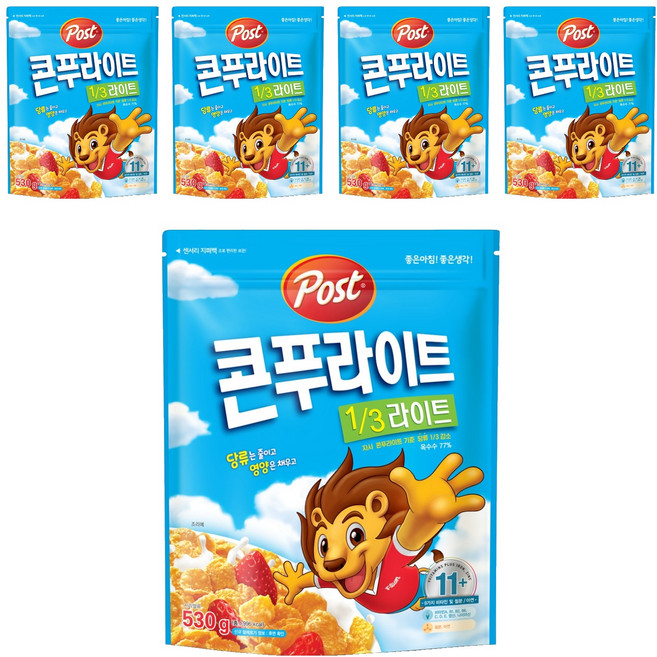 콘푸라이트 라이트 시리얼, 530g, 5개