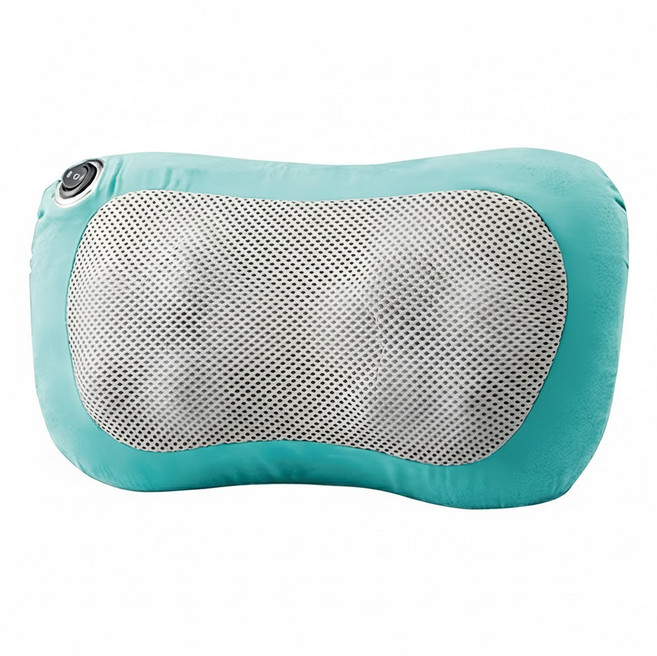 東龍 溫熱揉捏按摩器 TL-1508 圓弧滾輪 仿真人按摩 8顆按摩球 耐磨透氣網布, 藍色