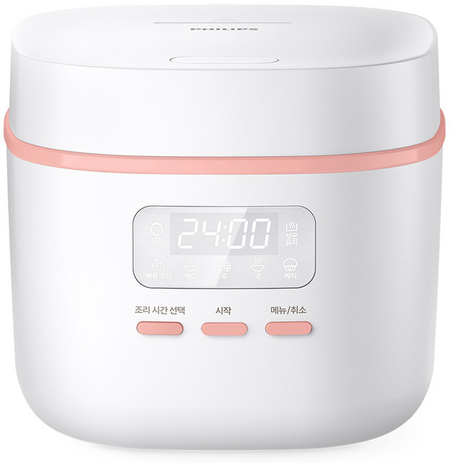 필립스 미니 전기밥솥 3000 시리즈 2L 2~3인용, HD3064/95, 화이트