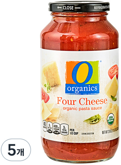 오오가닉 포치즈 파스타소스, 709g, 5개