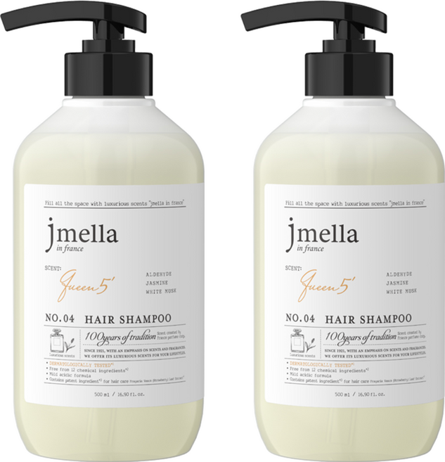 jmella 香氛洗髮精 Queen 5, 500ml, 2瓶