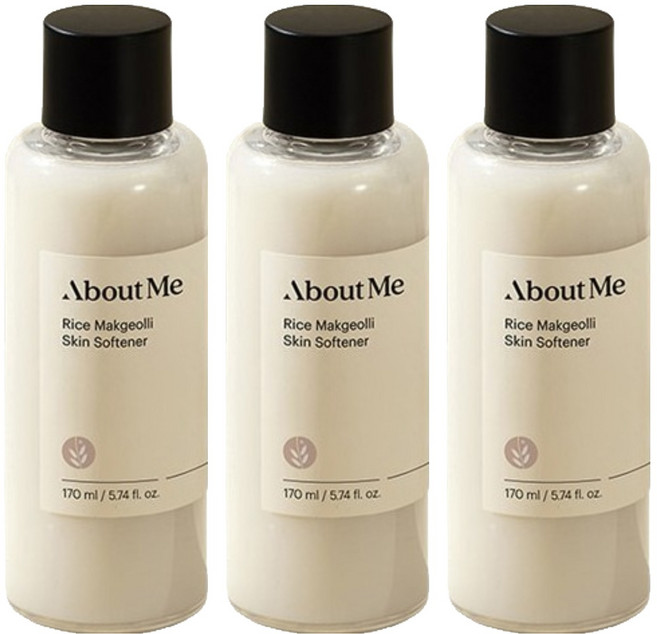 어바웃미 쌀 막걸리 스킨, 170ml, 3개
