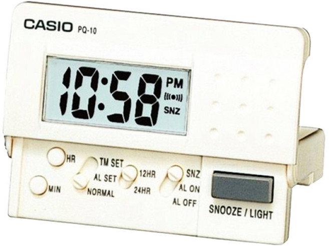 CASIO 卡西歐 鬧鐘, 白色