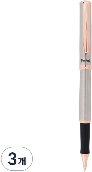 펜텔 스털링겔펜 K611-PG-LR7A 0.7mm, 페일골든로드, 3개