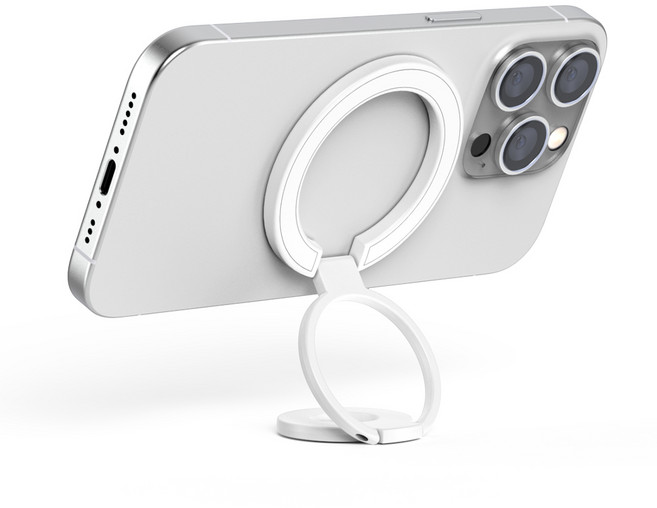 어반어스 맥세이프 양면자석 스마트톡 그립 휴대폰 거치대, 화이트, 1개