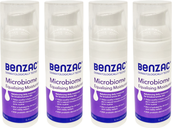 BEnZAC 倍克痘益菌修護乳 舒潤肌膚, 4瓶, 50ml