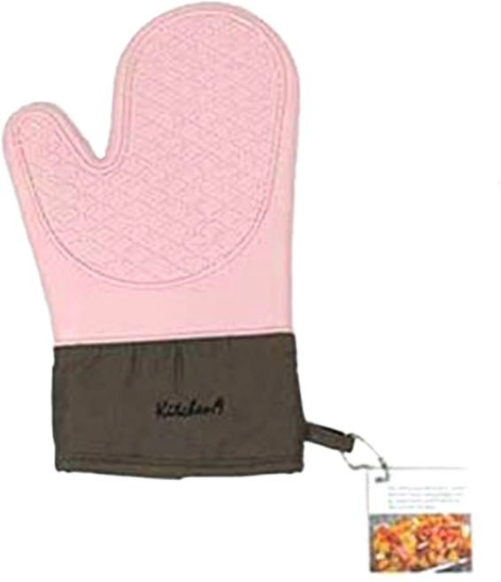Kitchen9 矽膠廚房隔熱手套, 粉色, 2個