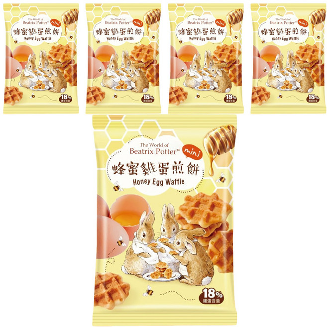 PETER RABBIT 比得兔 迷你蜂蜜雞蛋煎餅, 60g, 5包