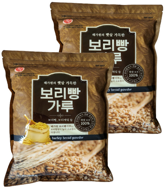 햇살나래 보리빵가루, 1kg, 2개