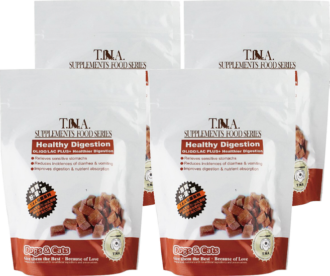 T.N.A. 腸胃健康營養錠 犬貓適用 益生菌配方, 保健腸胃, 80顆, 4包