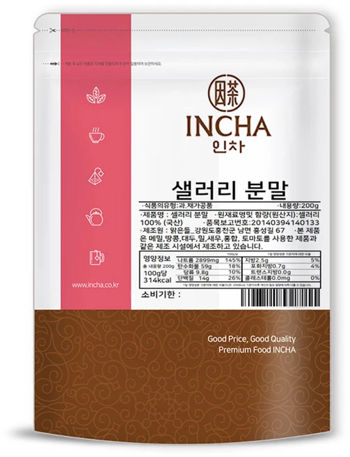 인차 샐러리 분말, 200g, 1개 - 쿠팡