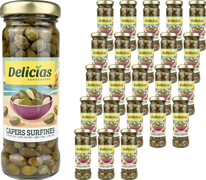 AGRUCAPERS 醃漬酸豆, 100g, 24個