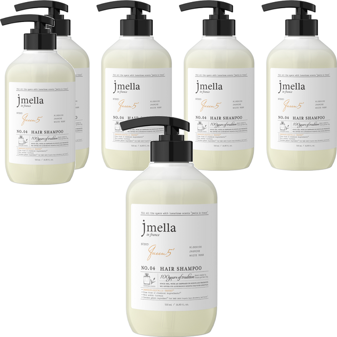 jmella 香氛洗髮精 Queen 5, 500ml, 6瓶