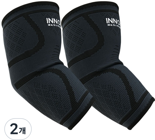 INNOI 健身 網球 高爾夫 手腕手肘護具 2入, 1套, 黑色