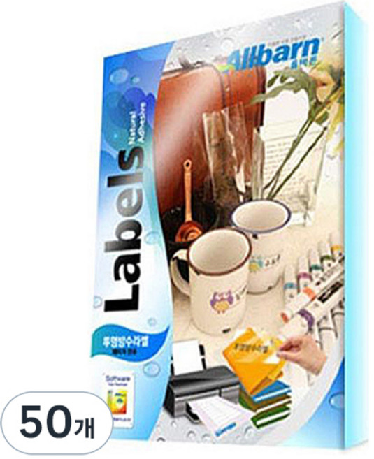 올바른라벨 투명방수라벨 레이저용 3X9, 27칸, 50개