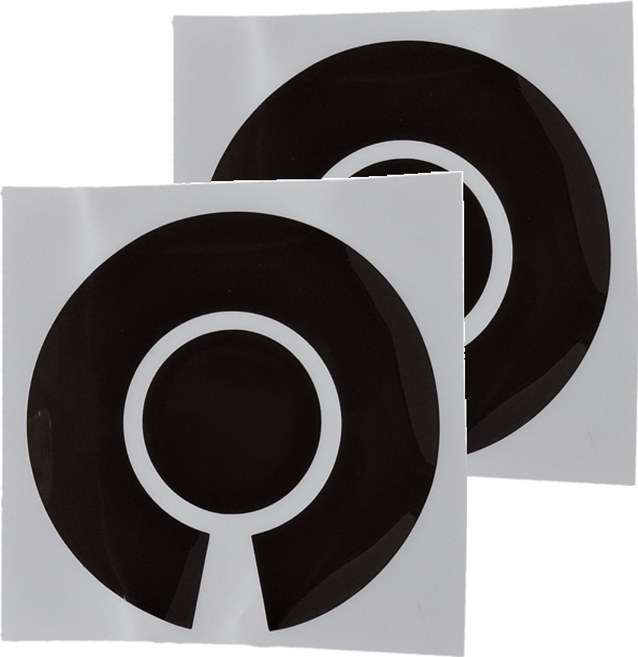 YAMAHA Vinoora前方向燈貼紙 2個, 燻黑, 1組