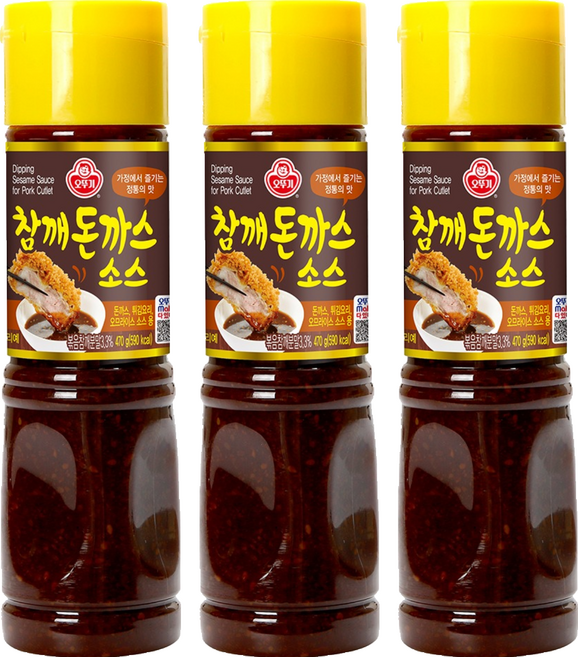 오뚜기 참깨 돈까스 소스 S, 470g, 3개
