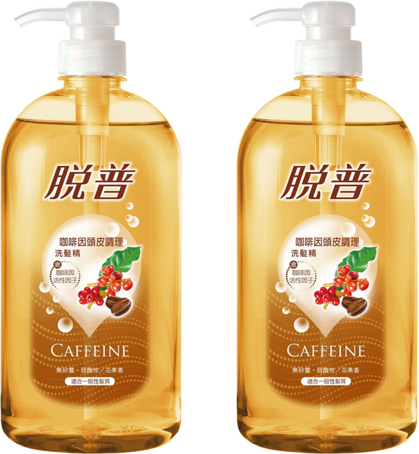 TOP 脫普 咖啡因頭皮調理洗髮精, 800ml, 2瓶