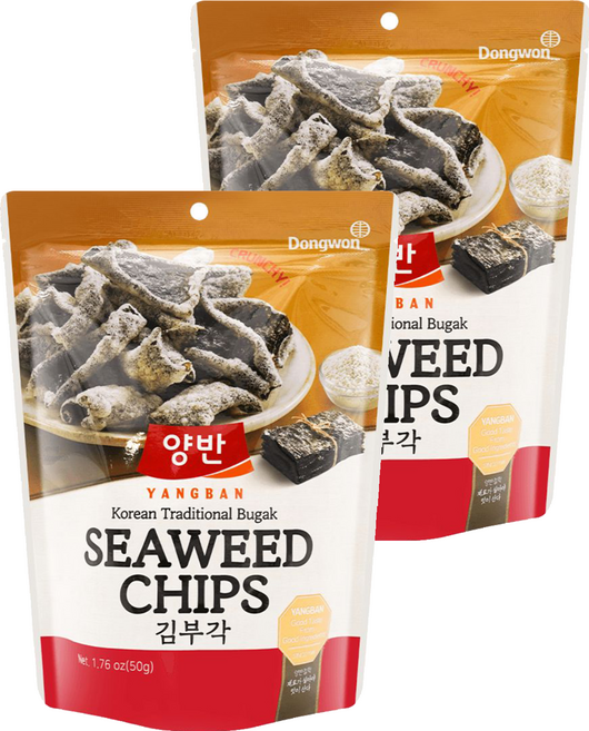 Dongwon 東遠 Yangban 兩班 酥脆紫菜片, 2個, 50g
